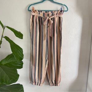 American Eagle Striped High Waist Soft Joggers